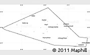 Blank Simple Map of Chernskiy, cropped outside
