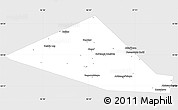 Silver Style Simple Map of Chernskiy, single color outside