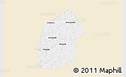Classic Style 3D Map of Kireyevskiy, single color outside