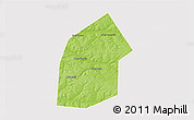 Physical 3D Map of Kireyevskiy, cropped outside