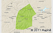 Physical 3D Map of Kireyevskiy, shaded relief outside