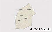 Shaded Relief 3D Map of Kireyevskiy, cropped outside