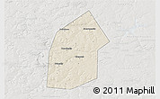 Shaded Relief 3D Map of Kireyevskiy, lighten, semi-desaturated
