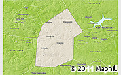 Shaded Relief 3D Map of Kireyevskiy, physical outside