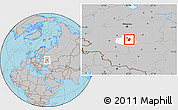 Gray Location Map of Kireyevskiy, highlighted parent region