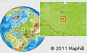 Physical Location Map of Kireyevskiy