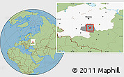 Savanna Style Location Map of Kireyevskiy, highlighted parent region, highlighted grandparent region