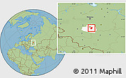 Savanna Style Location Map of Kireyevskiy, highlighted parent region