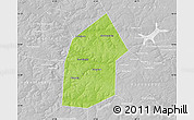 Physical Map of Kireyevskiy, lighten, desaturated