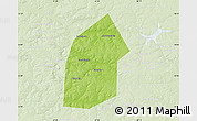 Physical Map of Kireyevskiy, lighten