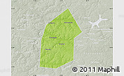 Physical Map of Kireyevskiy, lighten, semi-desaturated