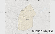Shaded Relief Map of Kireyevskiy, lighten, semi-desaturated