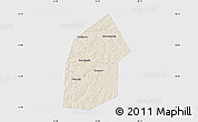 Shaded Relief Map of Kireyevskiy, single color outside
