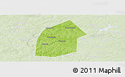 Physical Panoramic Map of Kireyevskiy, lighten