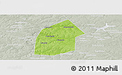 Physical Panoramic Map of Kireyevskiy, lighten, semi-desaturated