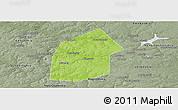 Physical Panoramic Map of Kireyevskiy, semi-desaturated