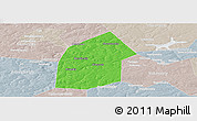 Political Panoramic Map of Kireyevskiy, lighten, semi-desaturated