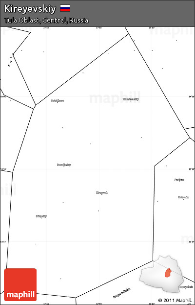 Blank Simple Map of Kireyevskiy
