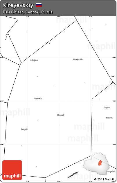 Blank Simple Map of Kireyevskiy