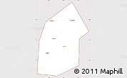 Classic Style Simple Map of Kireyevskiy, cropped outside