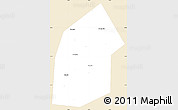 Classic Style Simple Map of Kireyevskiy, single color outside