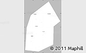 Gray Simple Map of Kireyevskiy, single color outside