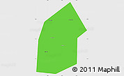 Political Simple Map of Kireyevskiy, single color outside