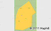 Savanna Style Simple Map of Kireyevskiy, single color outside