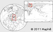Blank Location Map of Tula Oblast, highlighted country, highlighted parent region, within the entire country