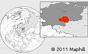 Blank Location Map of Tula Oblast, highlighted country, highlighted parent region
