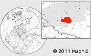 Blank Location Map of Tula Oblast, highlighted parent region