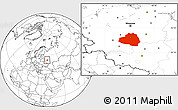 Blank Location Map of Tula Oblast