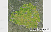 Satellite Map of Tula Oblast, semi-desaturated