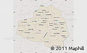 Shaded Relief Map of Tula Oblast, lighten, semi-desaturated