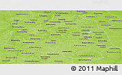 Physical Panoramic Map of Tula Oblast