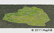 Satellite Panoramic Map of Tula Oblast, darken, semi-desaturated
