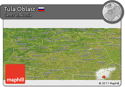 Satellite Panoramic Map of Tula Oblast