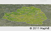 Satellite Panoramic Map of Tula Oblast, semi-desaturated