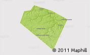 Physical 3D Map of Plavskiy, cropped outside