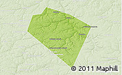 Physical 3D Map of Plavskiy, lighten
