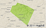 Physical 3D Map of Plavskiy, shaded relief outside