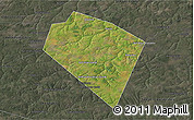 Satellite 3D Map of Plavskiy, darken, semi-desaturated