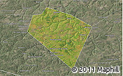 Satellite 3D Map of Plavskiy, semi-desaturated
