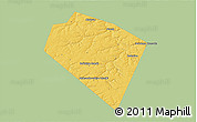 Savanna Style 3D Map of Plavskiy, single color outside