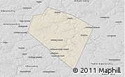Shaded Relief 3D Map of Plavskiy, desaturated
