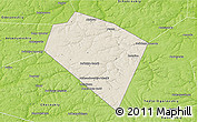 Shaded Relief 3D Map of Plavskiy, physical outside