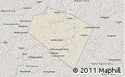 Shaded Relief 3D Map of Plavskiy, semi-desaturated