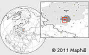 Blank Location Map of Plavskiy, highlighted parent region, highlighted grandparent region