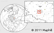 Blank Location Map of Plavskiy, highlighted parent region