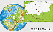 Physical Location Map of Plavskiy, highlighted grandparent region